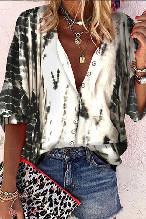 Tops con cuello mandarín y hebilla listos para la calle (elija entre 3 colores)