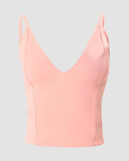 Spaghetti Strap Top with Plunge Neck