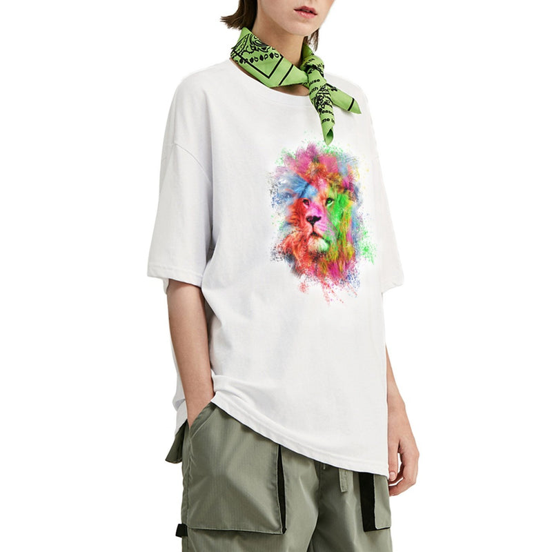 Colorful Lion Oversized T-Shirt
