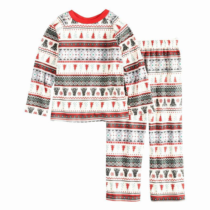 Christmas Snowman Letter Print Family Matching Pajamas set