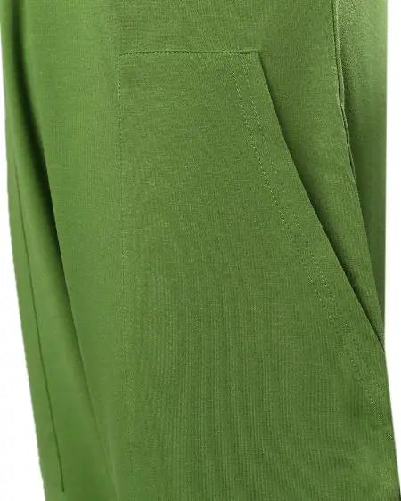 V-Neck Jumpsuit with Pockets & Sleeveless Cut