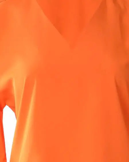 V-Neck Top & Pants Set with Bell Sleeves