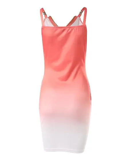 Casual ombre-jurk met grafische Yellowstone-print 