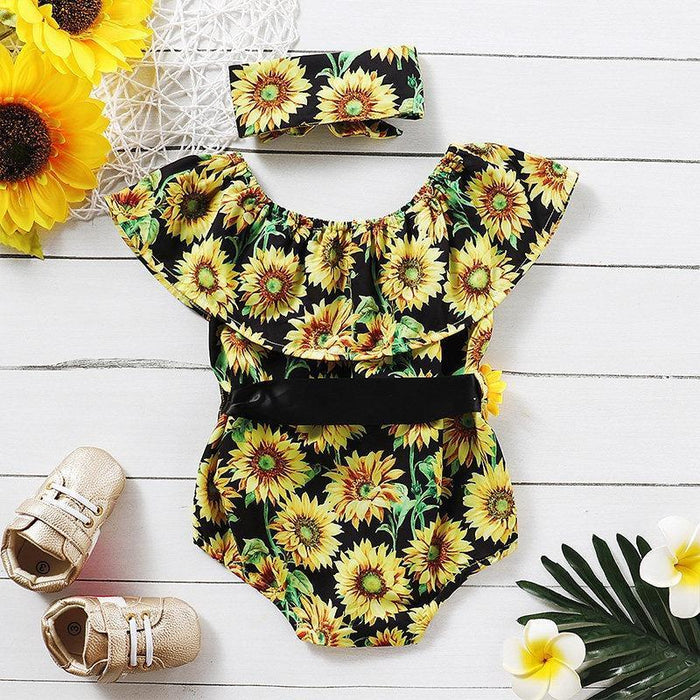 Bloemenprint bodysuit voor babymeisje 