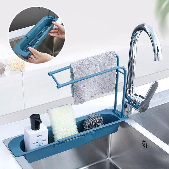 Kitchen Sink Caddy 2020, Estante de almacenamiento telescópico ajustable para fregadero