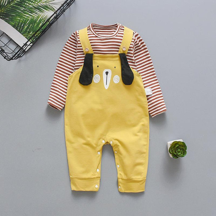 Baby / Toddler  Print Top and Suspender trousers Set