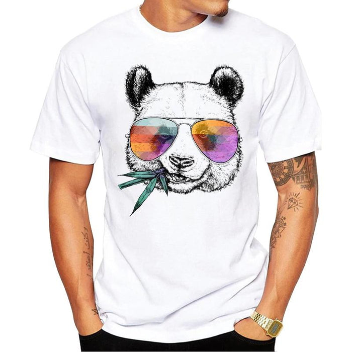 Camiseta Panda masticando