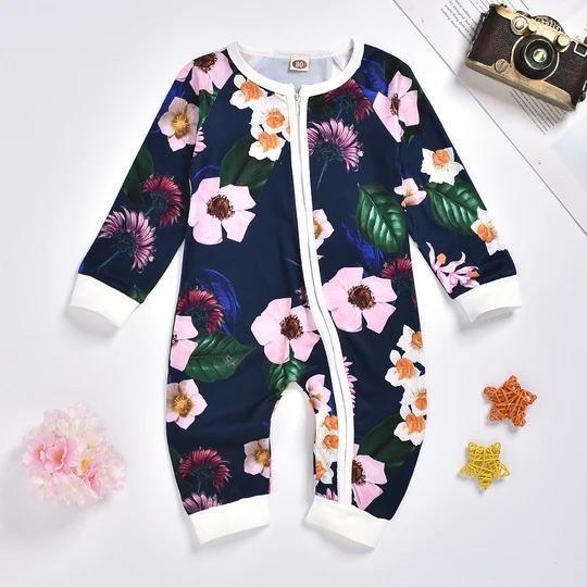 Floral Full Printed Baby Jumpsuits