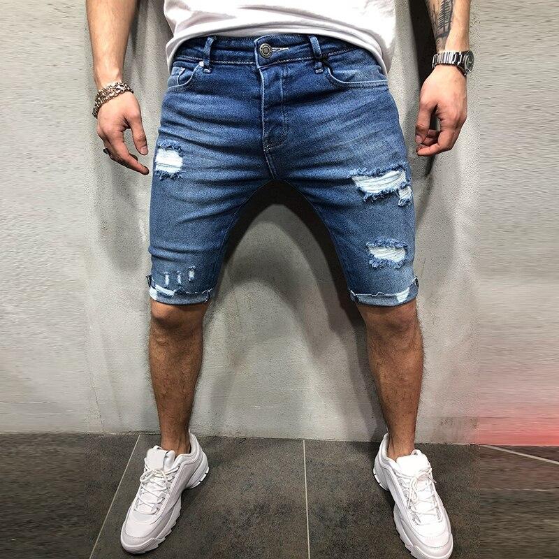 Slim Fit Denim Shorts