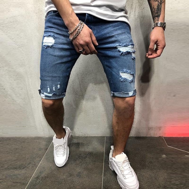 Slim Fit Denim Shorts