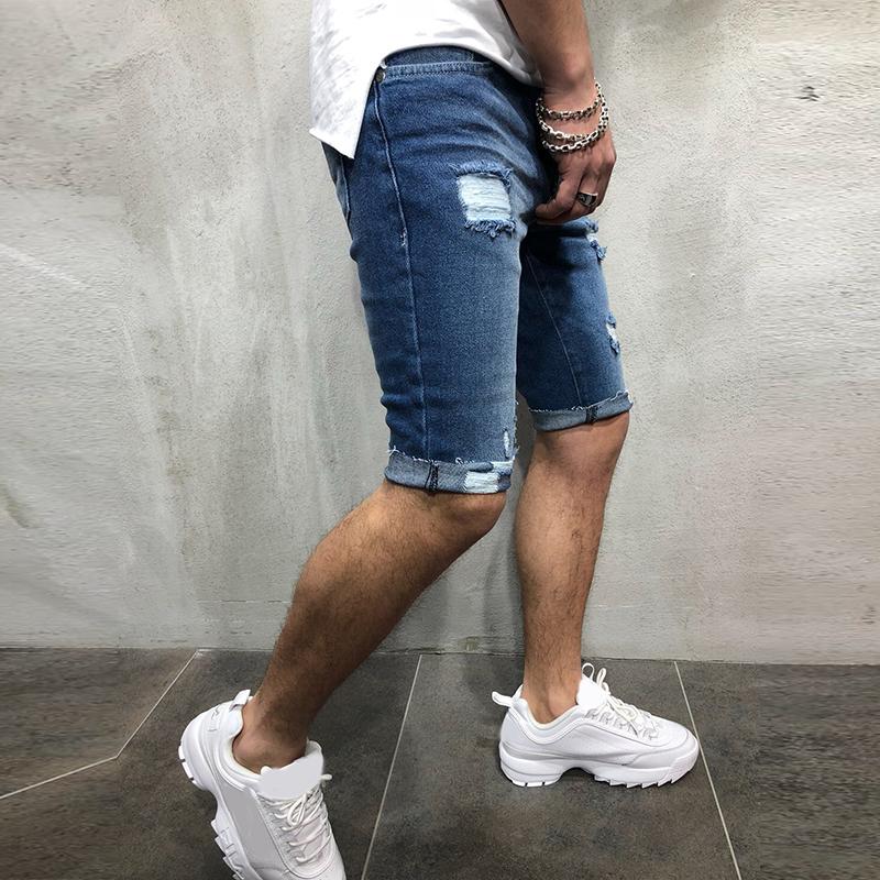 Slim Fit Denim Shorts