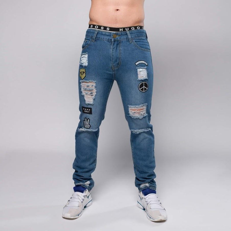 Stonewashed Blue Jeans