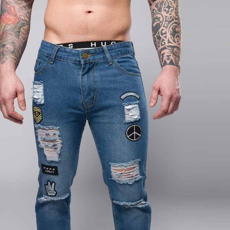 Stonewashed Blue Jeans