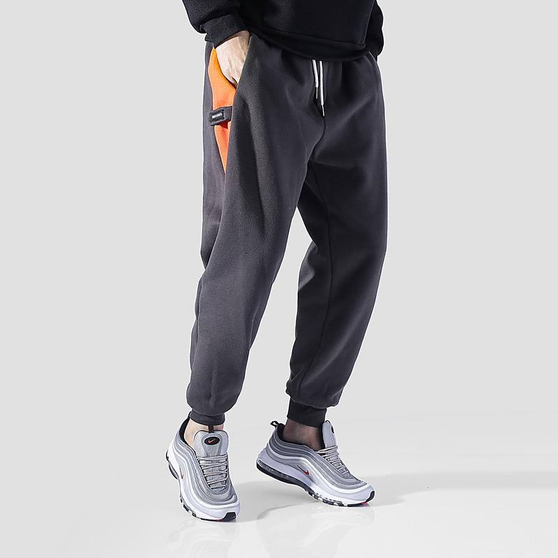 Fleece joggingbroek met trekkoord