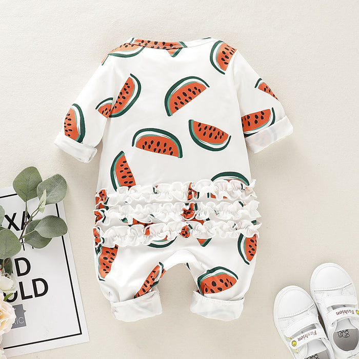 Watermelon Full Printed Baby Jumpsuit