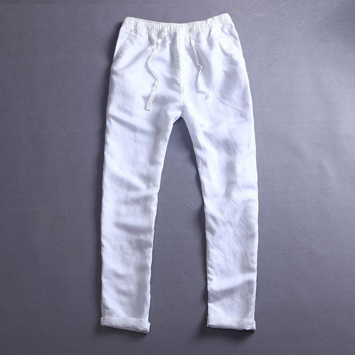 Breathable Summer Linen Blend Pants