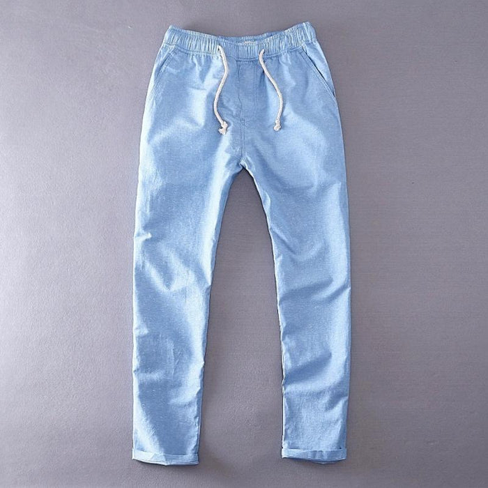 Breathable Summer Linen Blend Pants