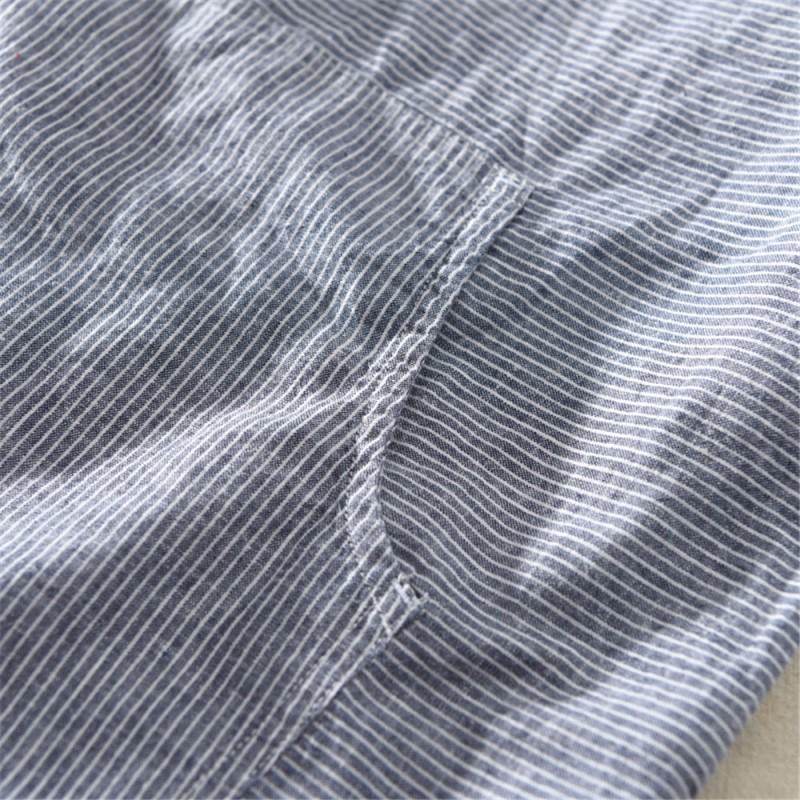 Hooded Linen Blend Shirt