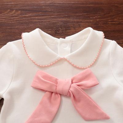 Baby girl cute bow jumpsuit
