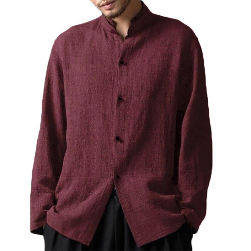 Loose Linen Blend Shirt