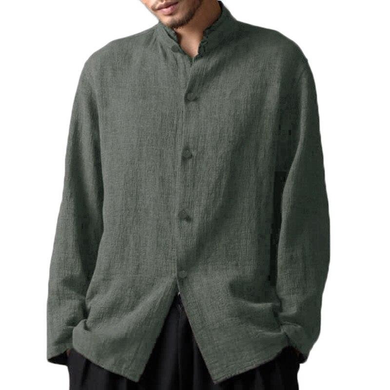 Loose Linen Blend Shirt
