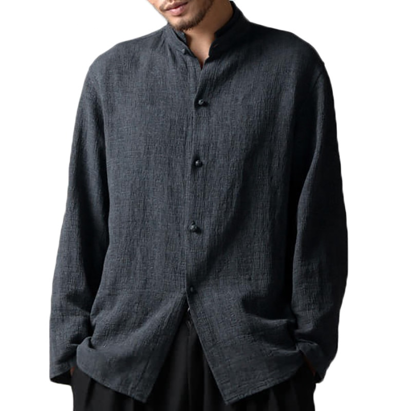 Loose Linen Blend Shirt