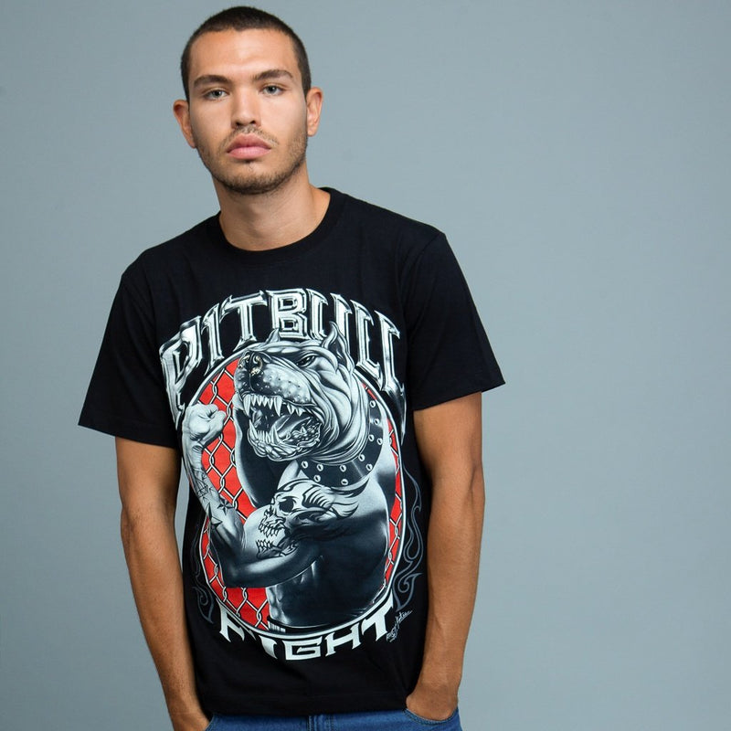 Doorboord Bull Dog grafisch T-shirt