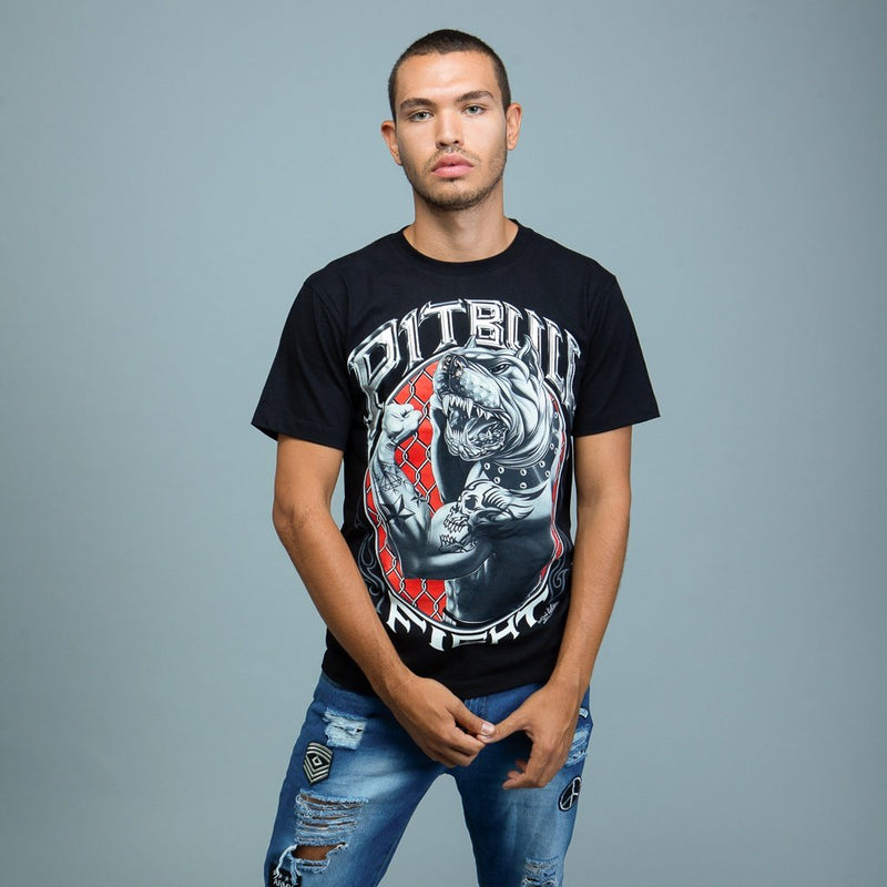 Doorboord Bull Dog grafisch T-shirt