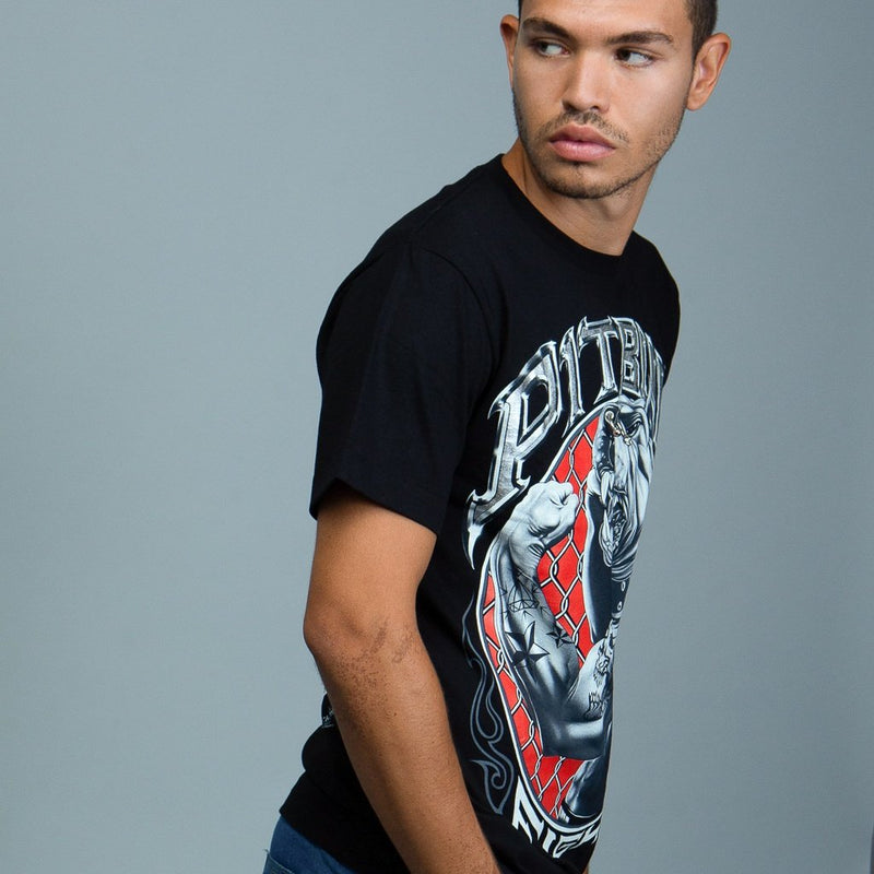 Doorboord Bull Dog grafisch T-shirt