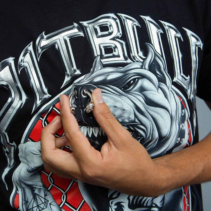 Doorboord Bull Dog grafisch T-shirt