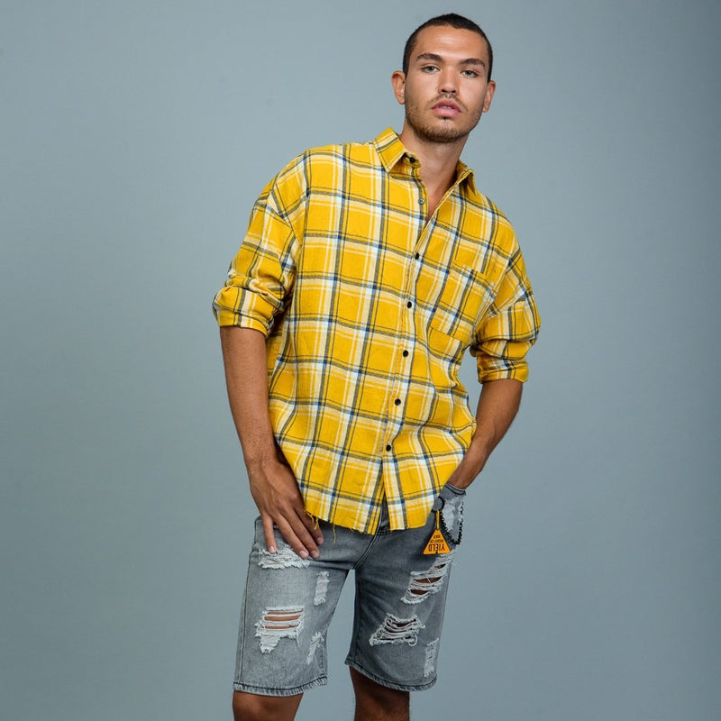 Graffiti Back Button Shirt