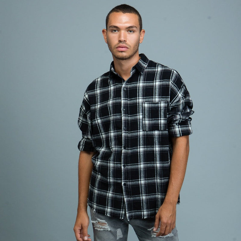 Graffiti Back Button Shirt