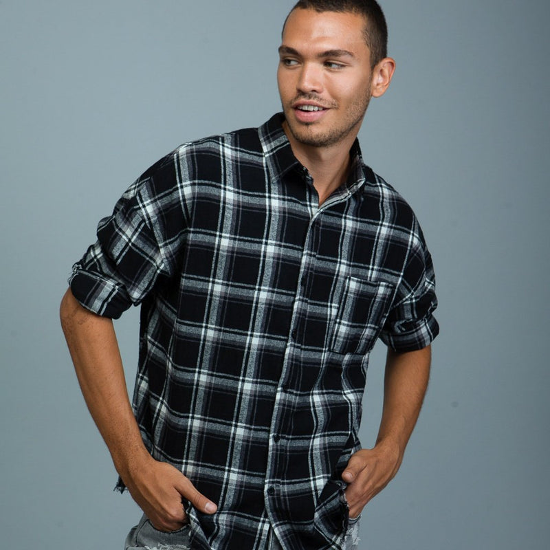 Graffiti Back Button Shirt