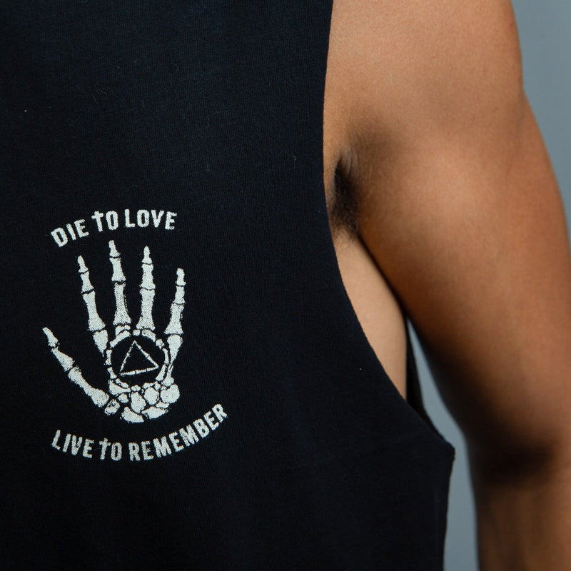 Double Print Muscle Tank Top