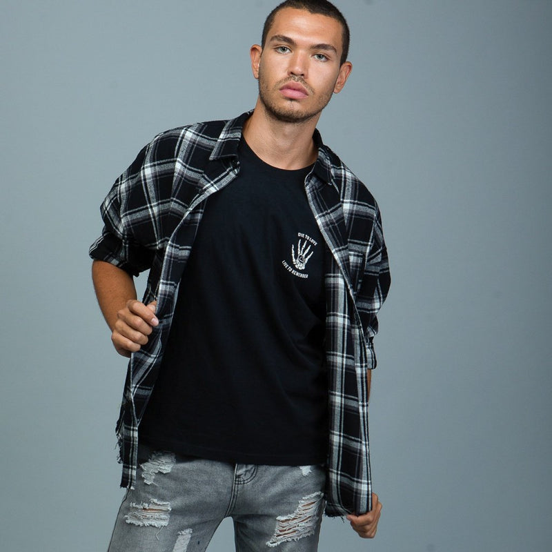 Double Print Muscle Tank Top