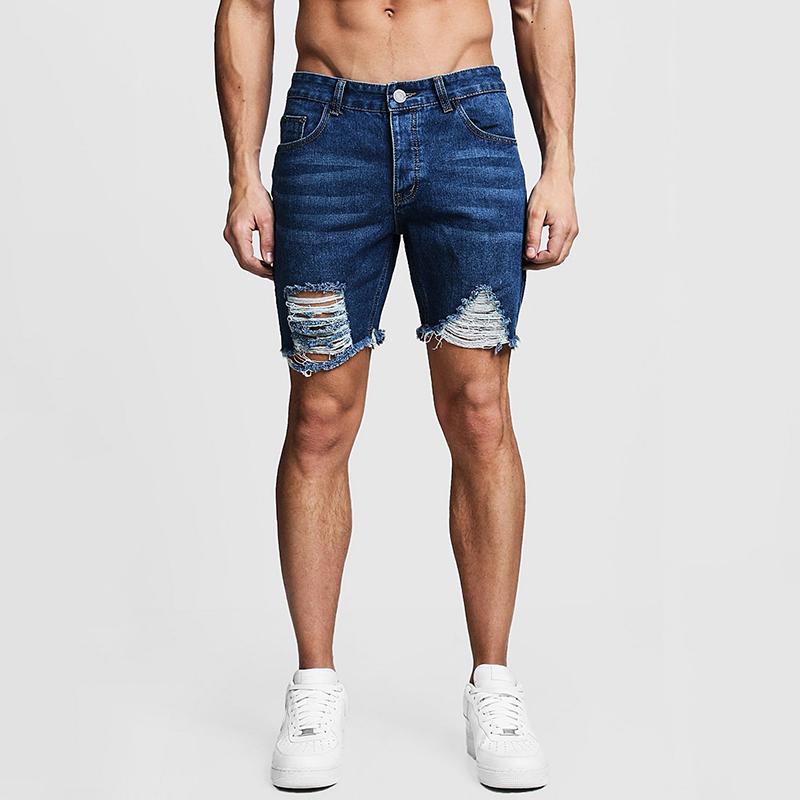 Carlos Distressed Denim Shorts