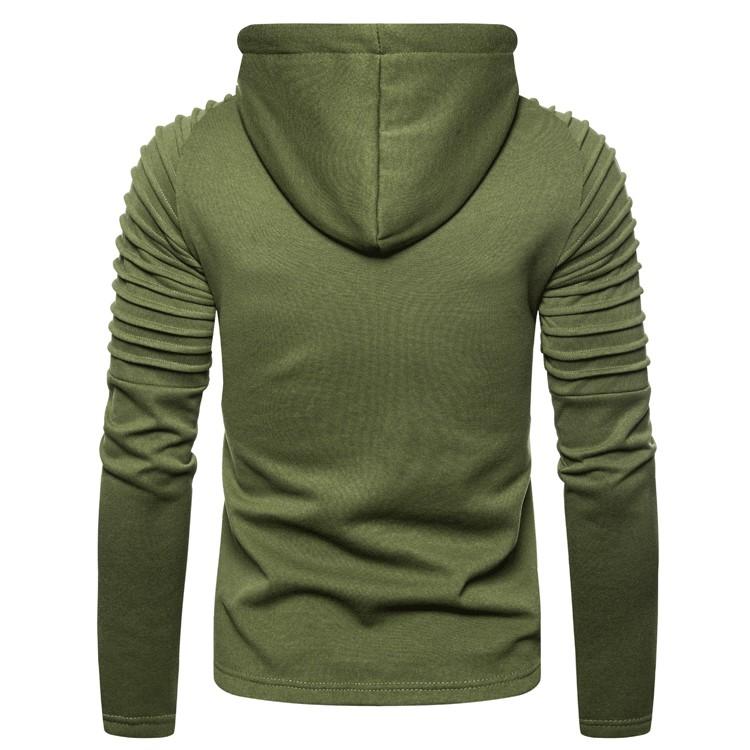 Slim-fit hoodie met halve rits