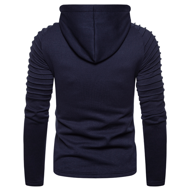 Slim-fit hoodie met halve rits