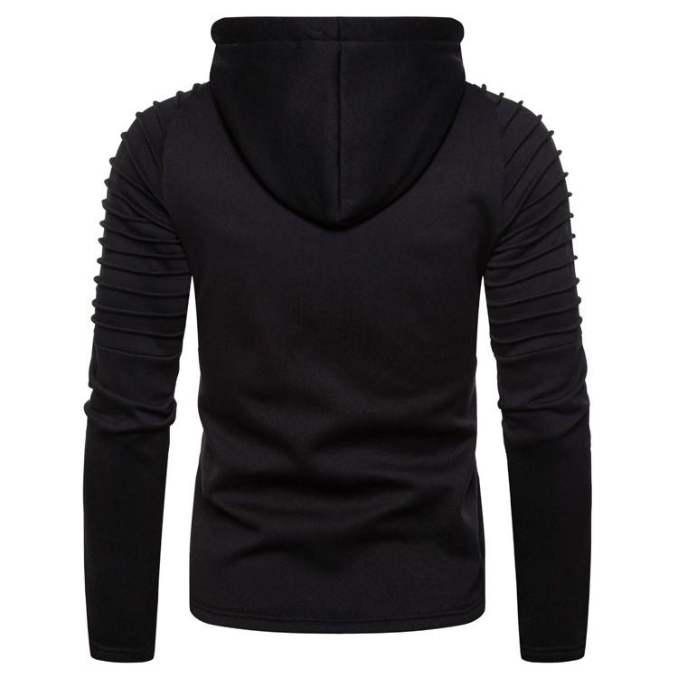 Slim-fit hoodie met halve rits