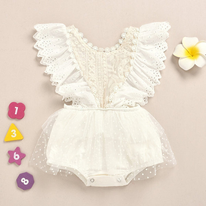Lace Hollow-out Design Baby Romper