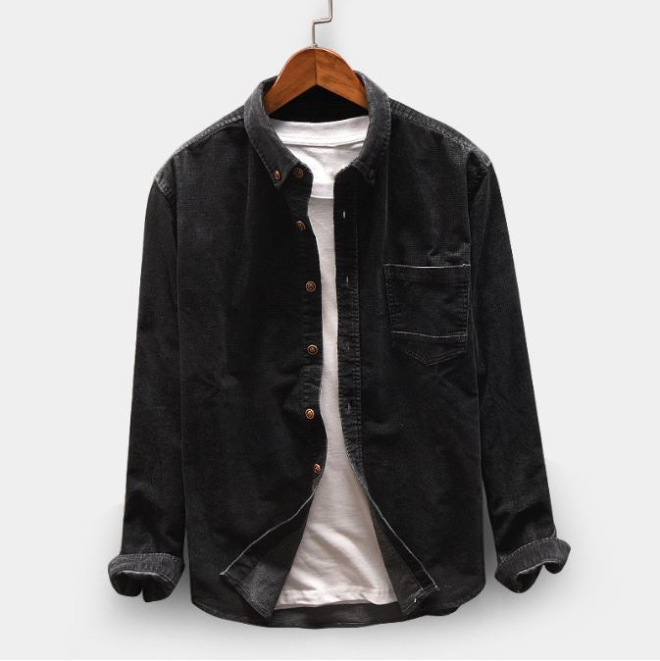 Casual overhemd met manchetten en manchetten met knopen