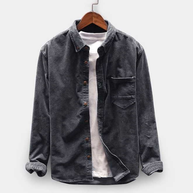 Casual overhemd met manchetten en manchetten met knopen