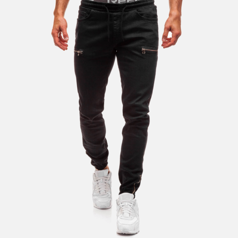 Zip Up Ankle Cuffs Jeans