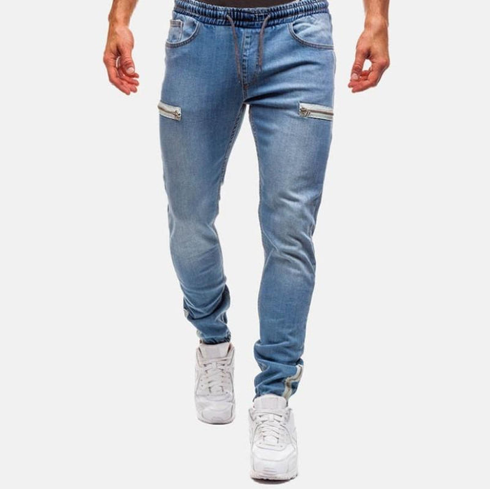 Zip Up Ankle Cuffs Jeans