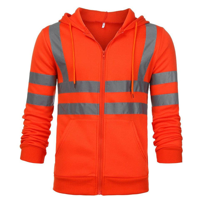 High Visibility Zip Up Hoodie