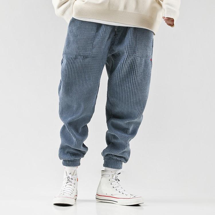 Corduroy joggingbroek met trekkoord