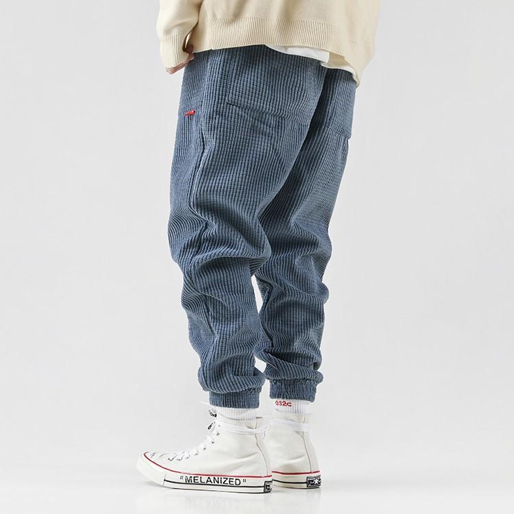 Corduroy joggingbroek met trekkoord