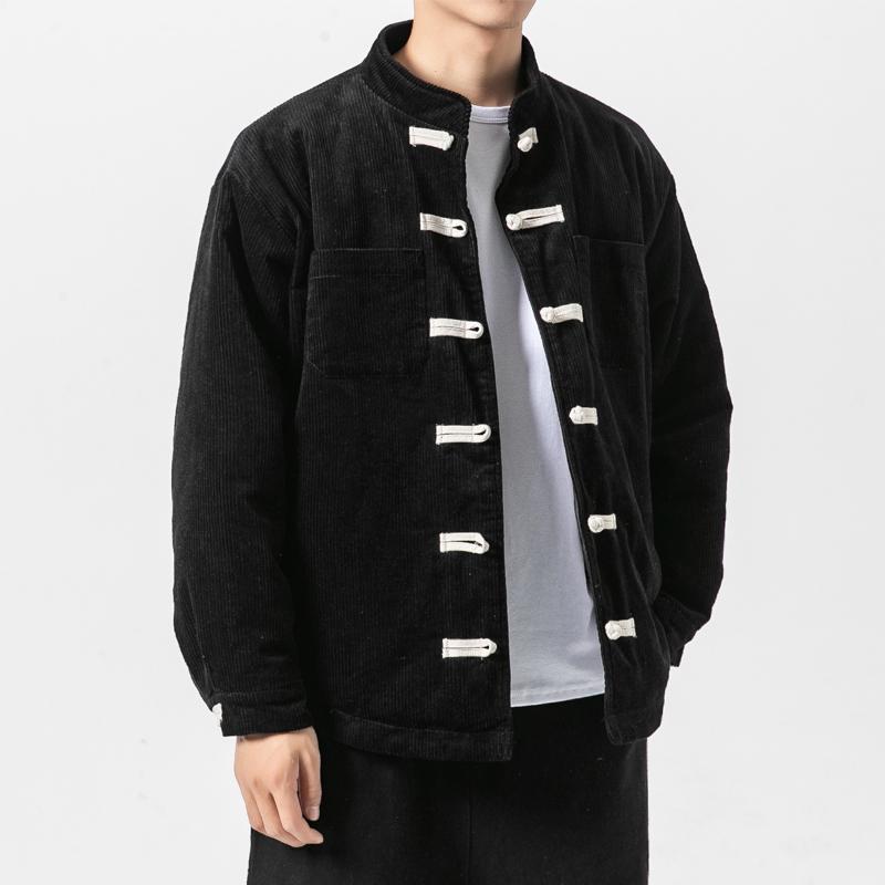 Single-Breasted Corduroy Jacket