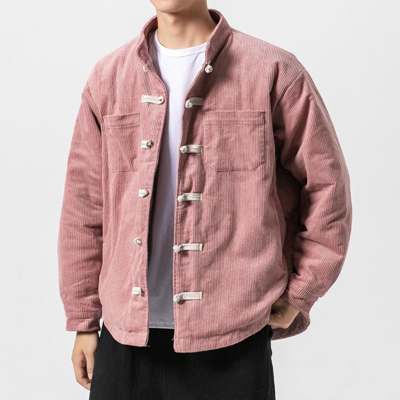 Single-Breasted Corduroy Jacket