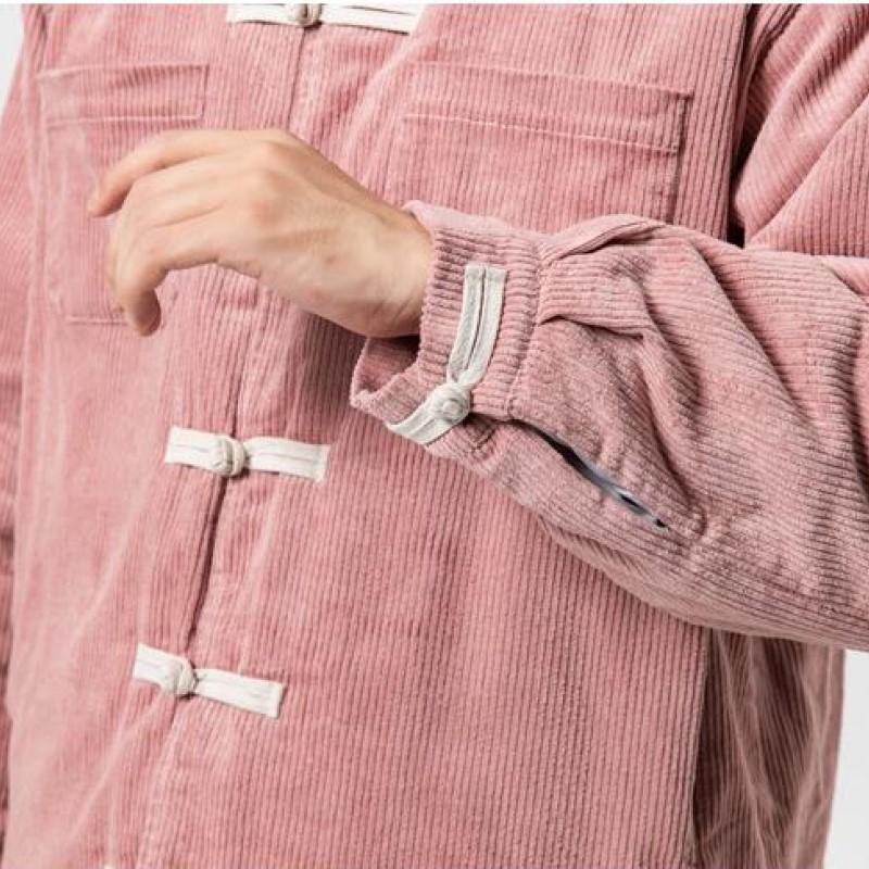 Single-Breasted Corduroy Jacket